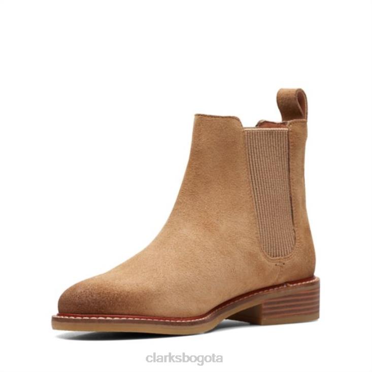 Clarks 0DX8L5287 colonia arlo gamuza marrón claro clarks gamuza marrón claro unisexo gamuza color canela claro