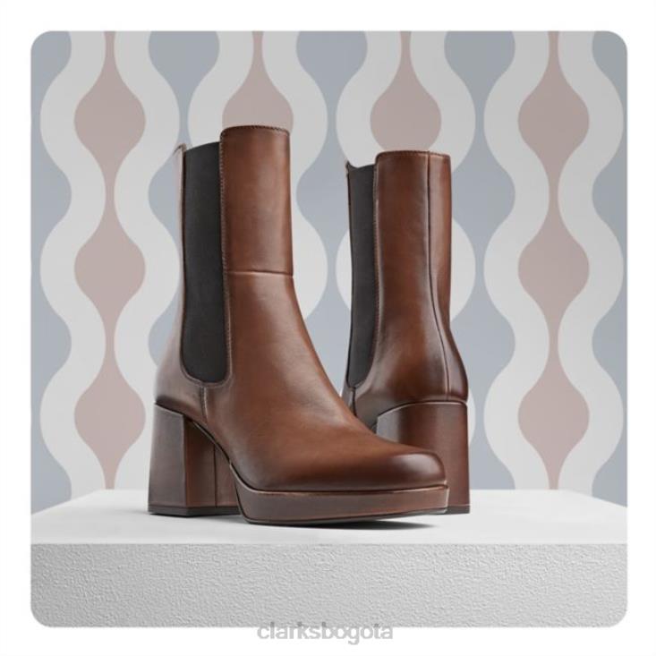 Clarks 0DX8L5291 Clarks de cuero tostado oscuro pique up cuero tostado oscuro unisexo cuero bronceado oscuro