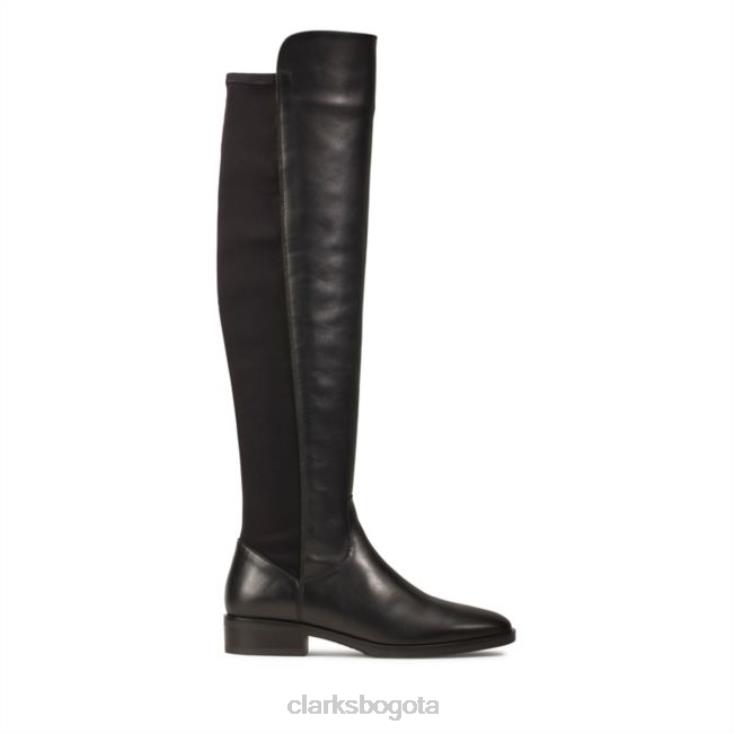 Clarks 0DX8L5297 clarks cuero negro pure caddy cuero negro mujer cuero negro