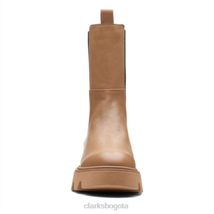 Clarks 0DX8L5304 cuero tostado claro clarks motive 20 top cuero tostado claro mujer cuero tostado claro