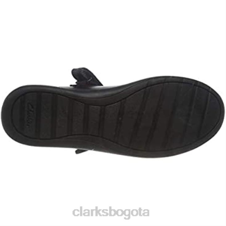 Clarks 0DX8L531 sandalias con puntera cerrada para niña clarks etch spark k negro niños cuero negro cuero negro