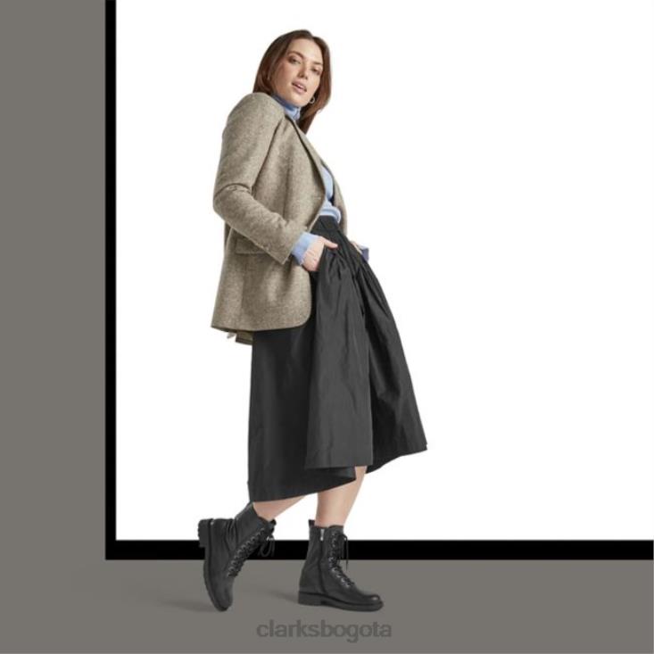 Clarks 0DX8L5312 cuero negro clarks orinoco 2 estilo cuero negro mujer cuero negro