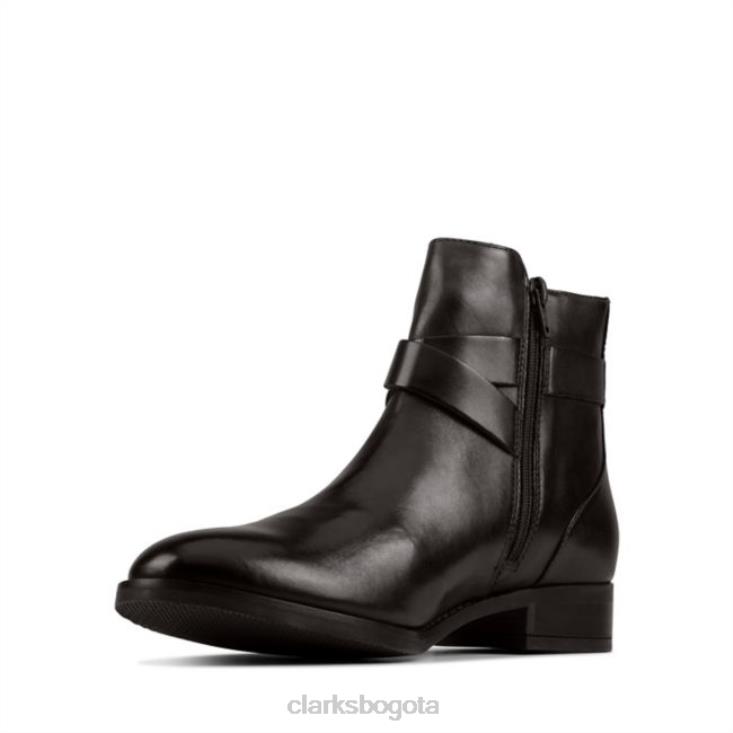 Clarks 0DX8L5319 hebilla hamble cuero negro clarks cuero negro mujer cuero negro