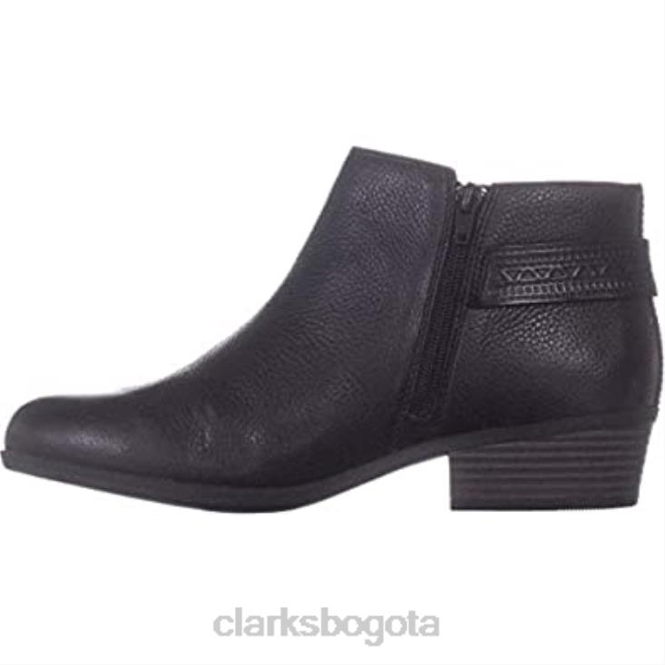 Clarks 0DX8L532 clarks addiy kara de cuero con punta almendra y negro para mujer mujer negro