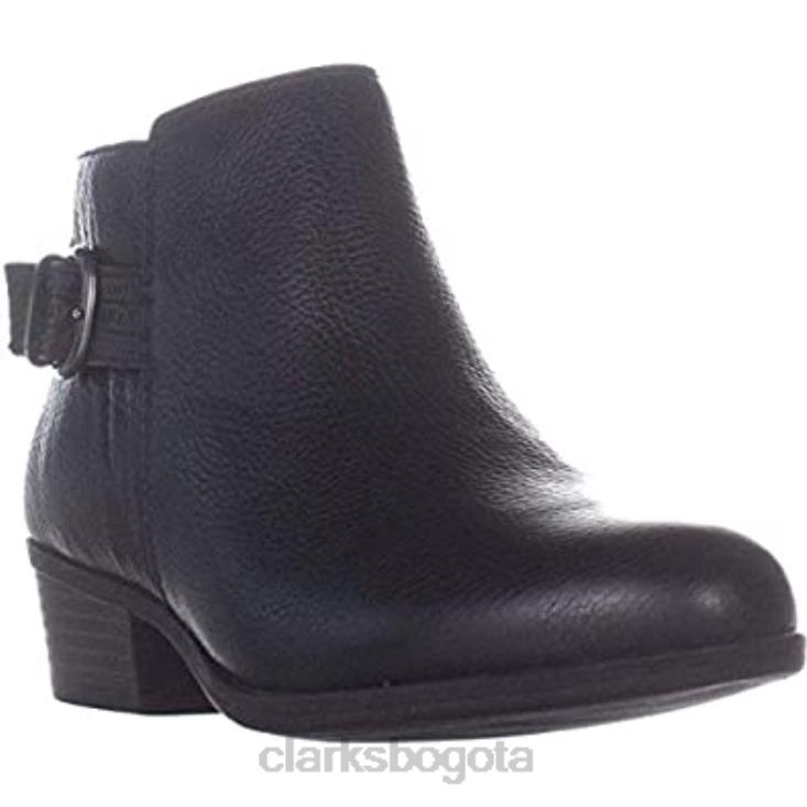Clarks 0DX8L532 clarks addiy kara de cuero con punta almendra y negro para mujer mujer negro