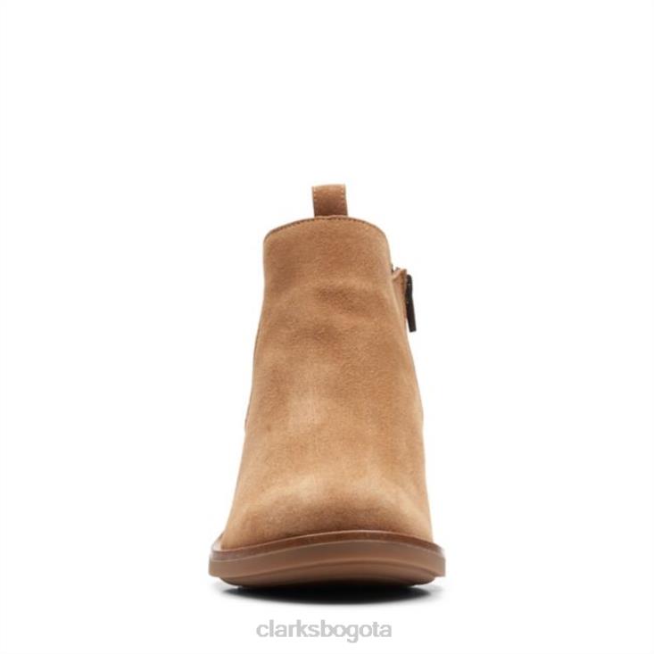 Clarks 0DX8L5331 clarks memi zip ante tostado ante ante tostado mujer gamuza color canela