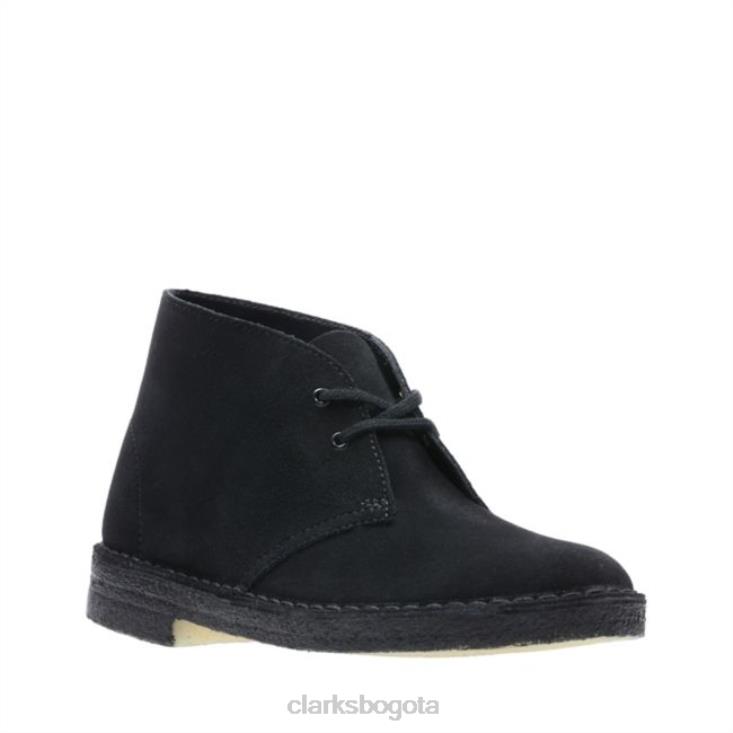 Clarks 0DX8L5338 bota clarks desert ante negro ante negro mujer ante negro