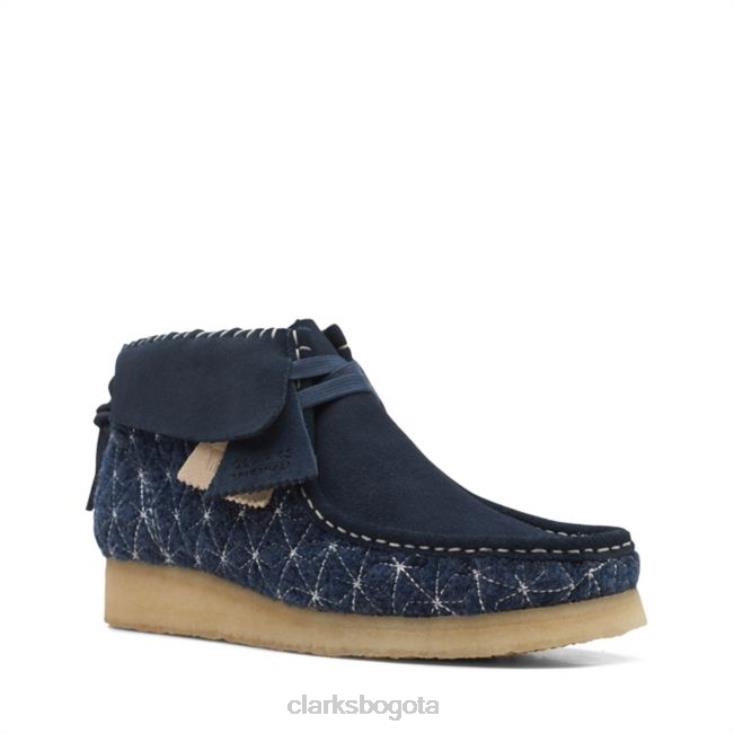 Clarks 0DX8L5339 bota clarks wallabee sashiko azul marino sashiko azul marino unisexo sashiko azul marino