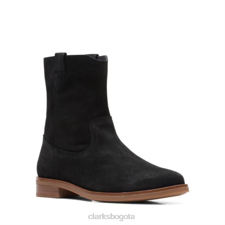 Clarks 0DX8L5344 ante negro clarks memi mid ante negro mujer ante negro