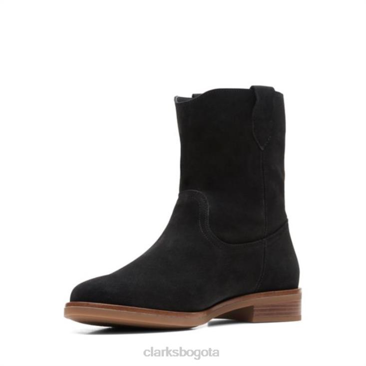 Clarks 0DX8L5344 ante negro clarks memi mid ante negro mujer ante negro