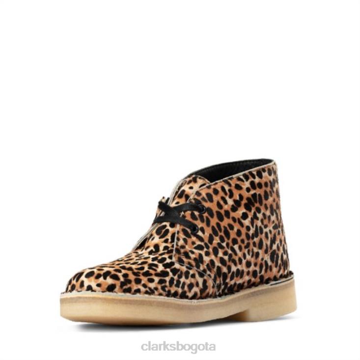 Clarks 0DX8L5353 botas clarks con estampado de leopardo po ny mujer poni con estampado de leopardo