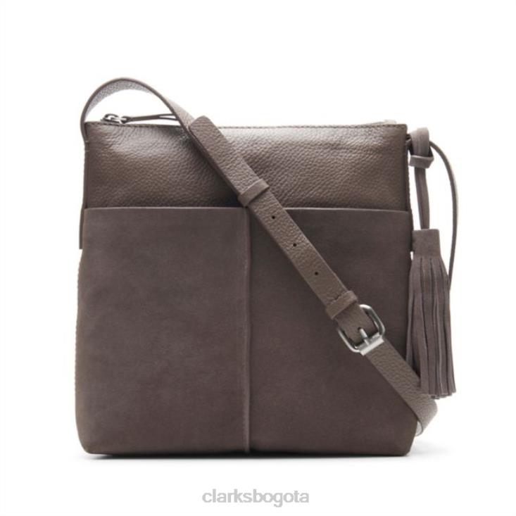 Clarks 0DX8L5371 ante topo clarks topsham lily ante topo accesorios gamuza color topo