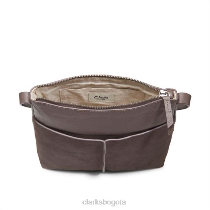 Clarks 0DX8L5371 ante topo clarks topsham lily ante topo accesorios gamuza color topo