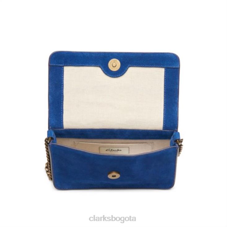 Clarks 0DX8L5375 treen 2 cross gamuza azul clarks gamuza azul accesorios gamuza azul