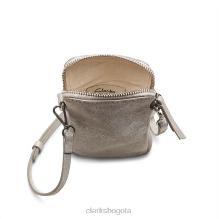 Clarks 0DX8L5376 gris metalizado teléfono clarks roslyn gris metalizado accesorios gris metalizado