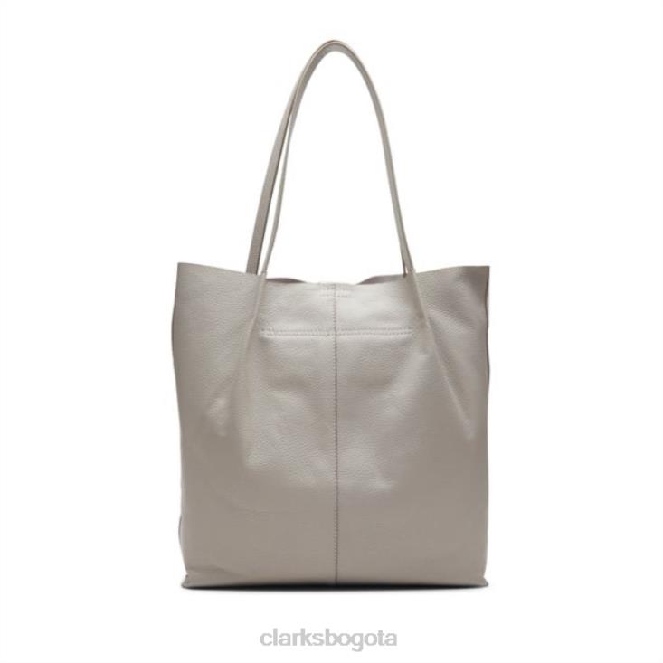 Clarks 0DX8L5381 bolso raelyn gris metalizado gris clarks metalizado unisexo gris metalizado