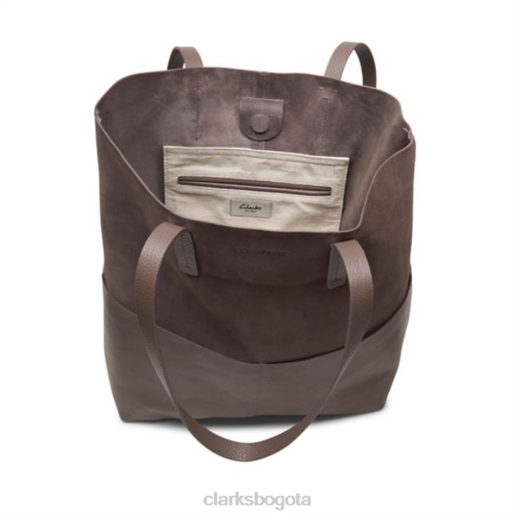 Clarks 0DX8L5382 hanley anochecer ante topo ante topo clarks accesorios gamuza color topo