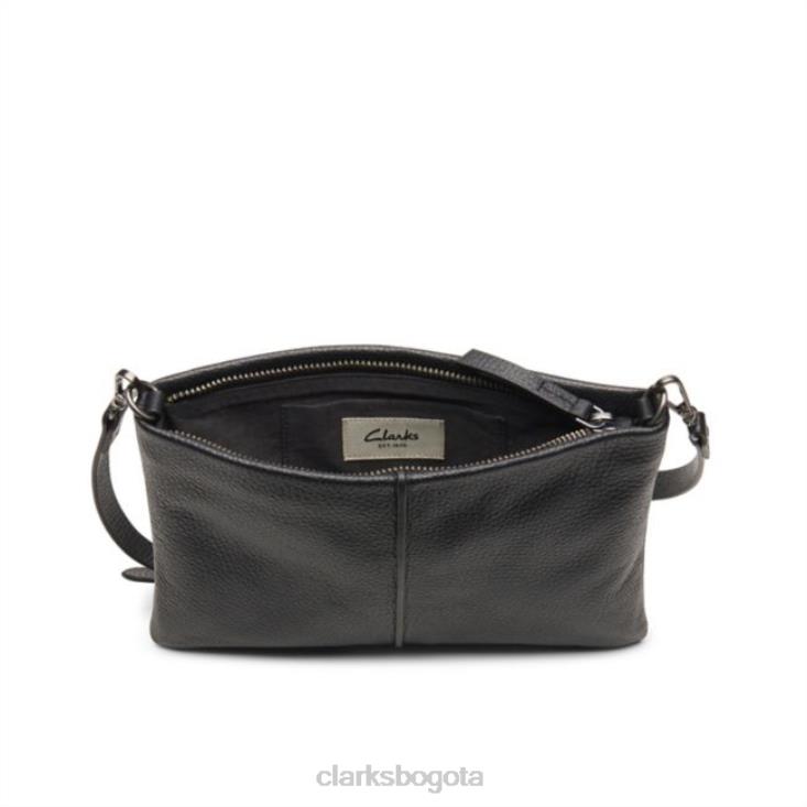 Clarks 0DX8L5389 roslyn cross cuero negro clarks cuero negro unisexo cuero negro