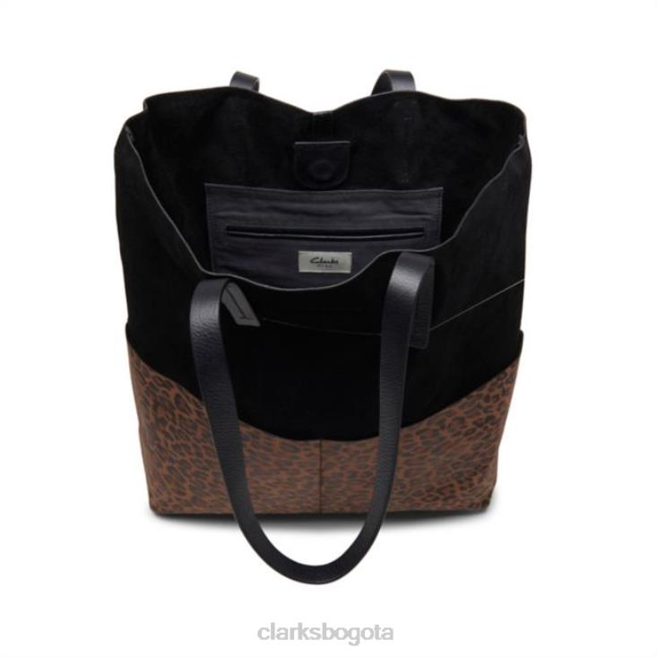 Clarks 0DX8L5391 Combinación con estampado de leopardo Hanley Dusk y combinación con estampado de leopardo de Clarks accesorios combinación con estampado de leopardo