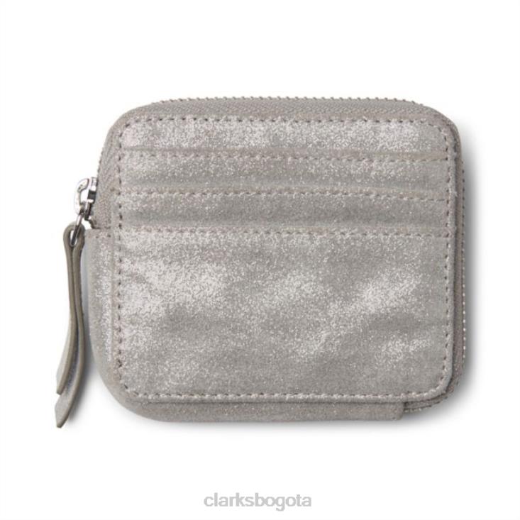 Clarks 0DX8L5396 gris metálico roslyn pequeños clarks grises metálicos accesorios gris metalizado