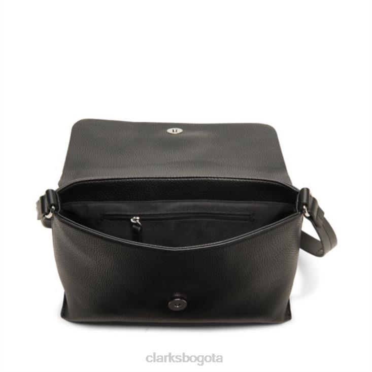 Clarks 0DX8L5398 correa de cosecha negro clarks negros unisexo negro