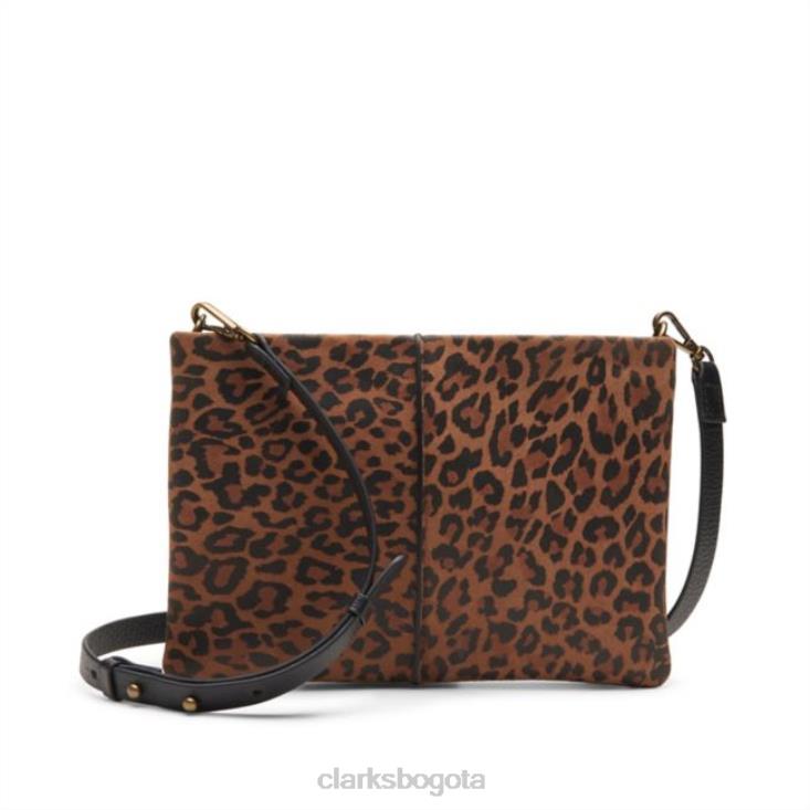 Clarks 0DX8L5400 combi estampado de leopardo clarks roslyn cross combi estampado de leopardo unisexo combinación con estampado de leopardo