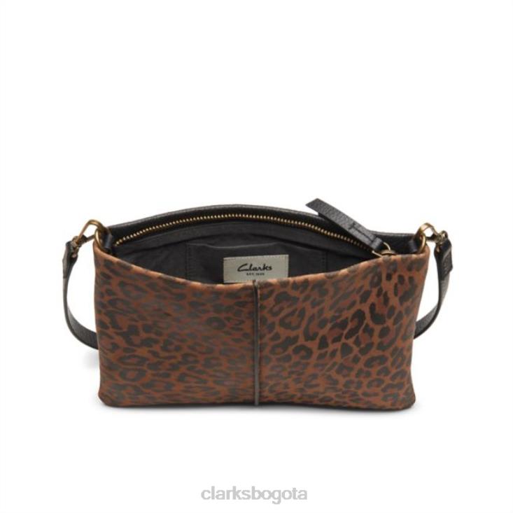 Clarks 0DX8L5400 combi estampado de leopardo clarks roslyn cross combi estampado de leopardo unisexo combinación con estampado de leopardo