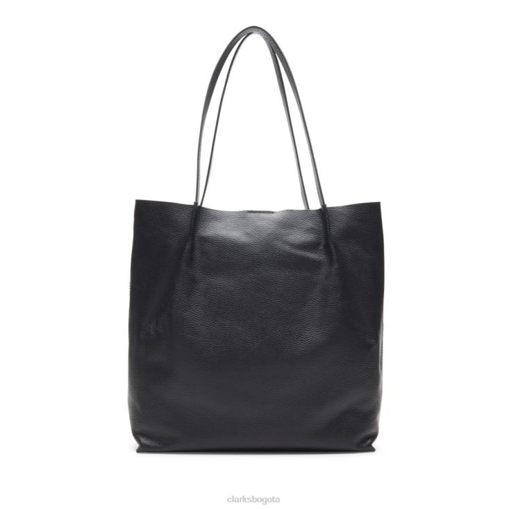 Clarks 0DX8L5401 bolso tote raelyn de cuero negro clarks cuero negro unisexo cuero negro