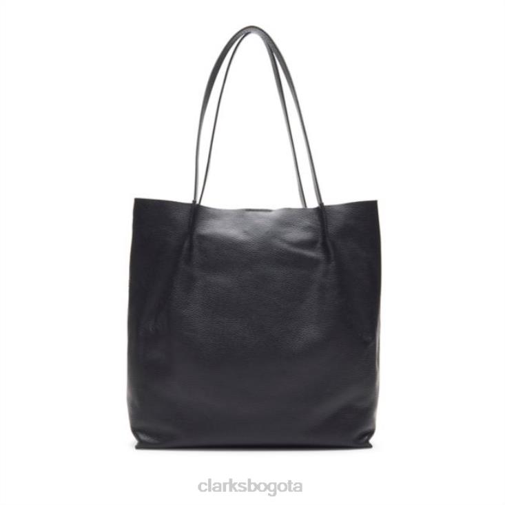 Clarks 0DX8L5401 bolso tote raelyn de cuero negro clarks cuero negro unisexo cuero negro