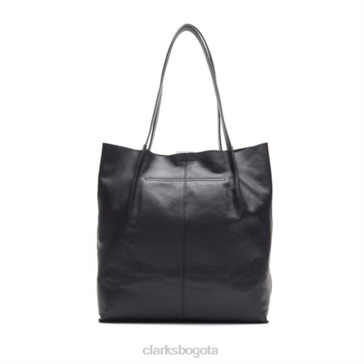 Clarks 0DX8L5401 bolso tote raelyn de cuero negro clarks cuero negro unisexo cuero negro