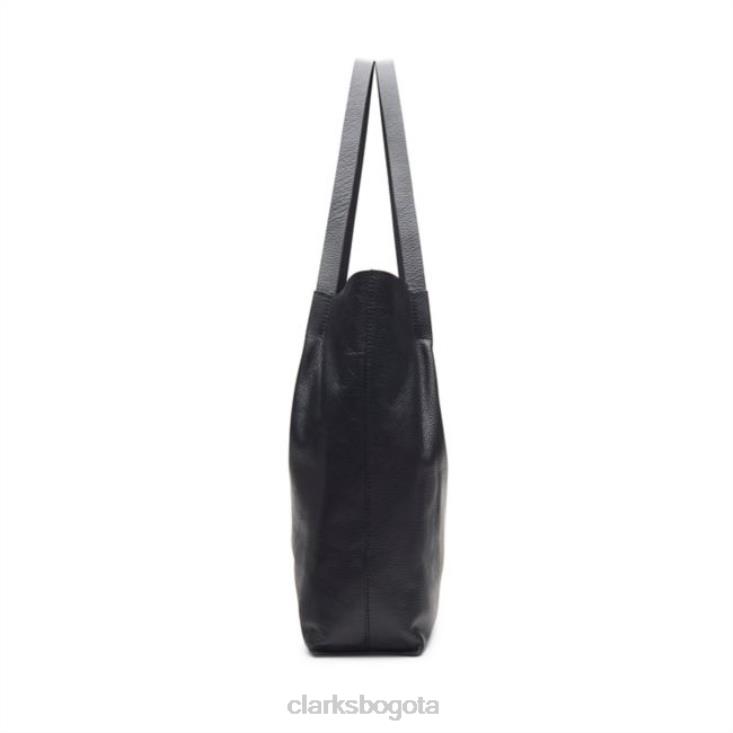 Clarks 0DX8L5401 bolso tote raelyn de cuero negro clarks cuero negro unisexo cuero negro