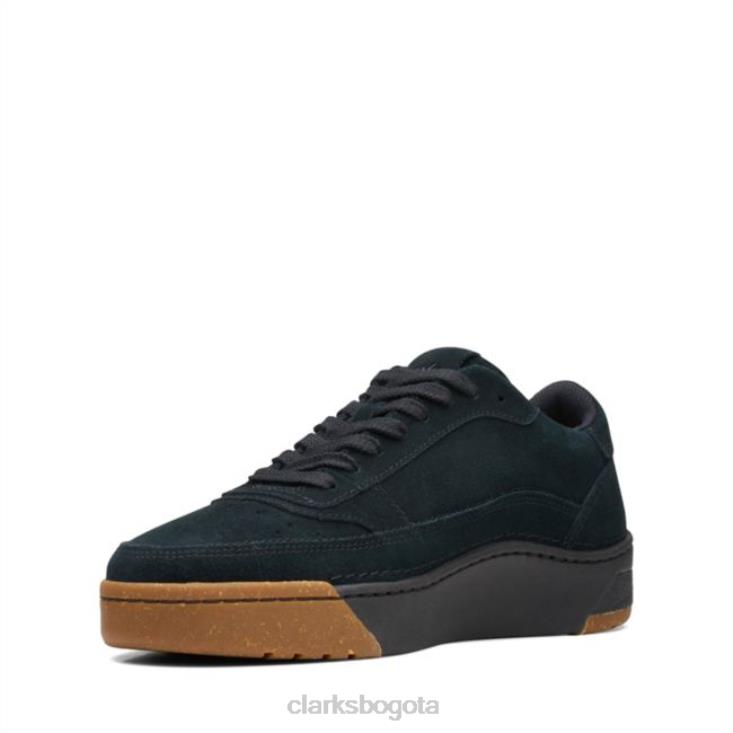 Clarks 0DX8L5447 encaje de corte artesanal gamuza negra clarks gamuza negra unisexo ante negro