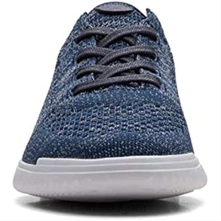 Clarks 0DX8L545 Zapatillas de deporte de punto Donaway de punto azul marino de Clarks para hombre hombres punto azul marino