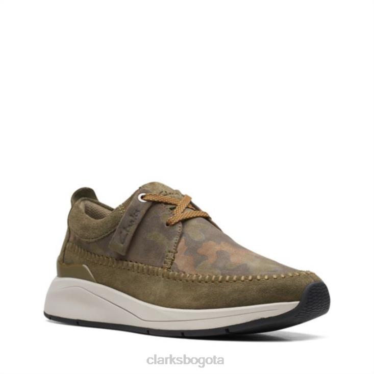 Clarks 0DX8L5459 combi oliva oscuro clarks Coast lite weave combi oliva oscuro hombres combinación oliva oscuro