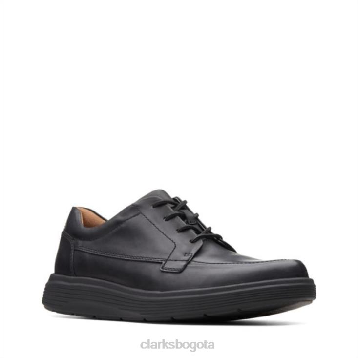 Clarks 0DX8L5466 clarks un abode facilidad cuero negro cuero negro hombres cuero negro