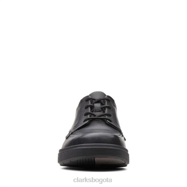 Clarks 0DX8L5466 clarks un abode facilidad cuero negro cuero negro hombres cuero negro