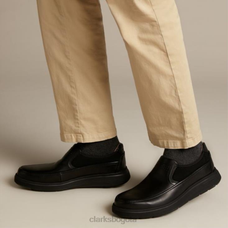 Clarks 0DX8L5468 cuero negro un abode go clarks de cuero negro hombres cuero negro
