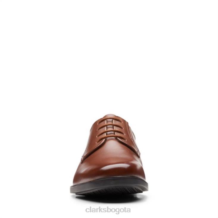 Clarks 0DX8L5477 howard walk cuero tostado oscuro clarks cuero tostado oscuro hombres cuero bronceado oscuro