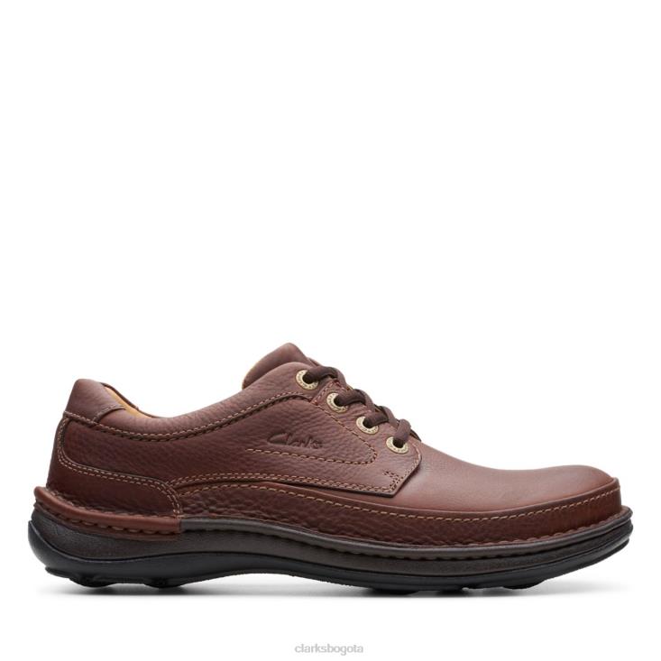 Clarks 0DX8L5492 caoba ny cuero naturaleza tres clarks de cuero caoba ny hombres cuero caoba