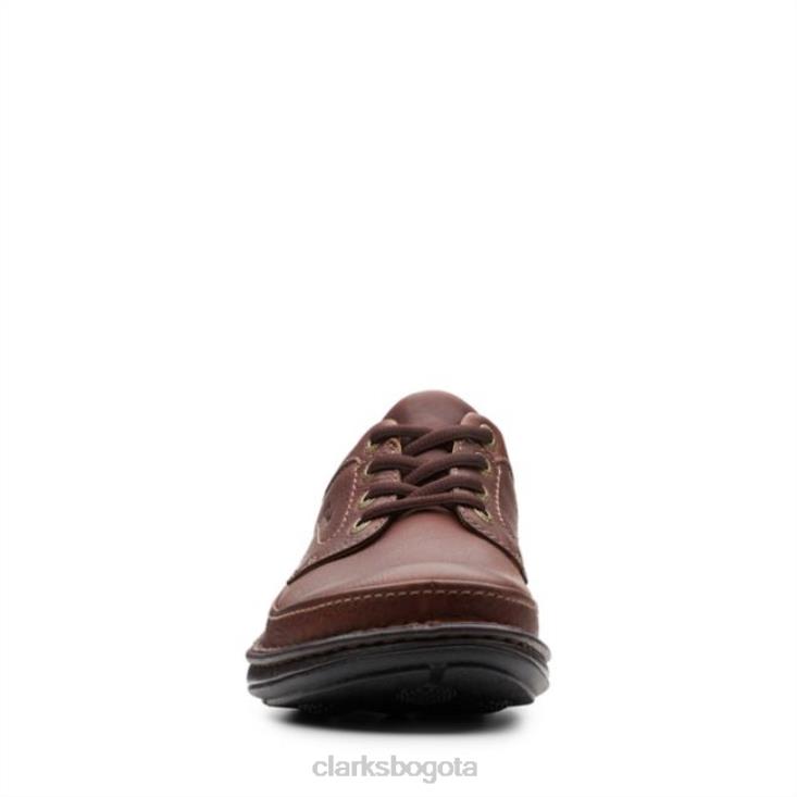Clarks 0DX8L5492 caoba ny cuero naturaleza tres clarks de cuero caoba ny hombres cuero caoba