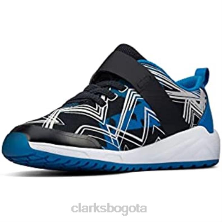 Clarks 0DX8L550 Zapatillas de deporte azules para niños Aeon Pace de clarks niños azul