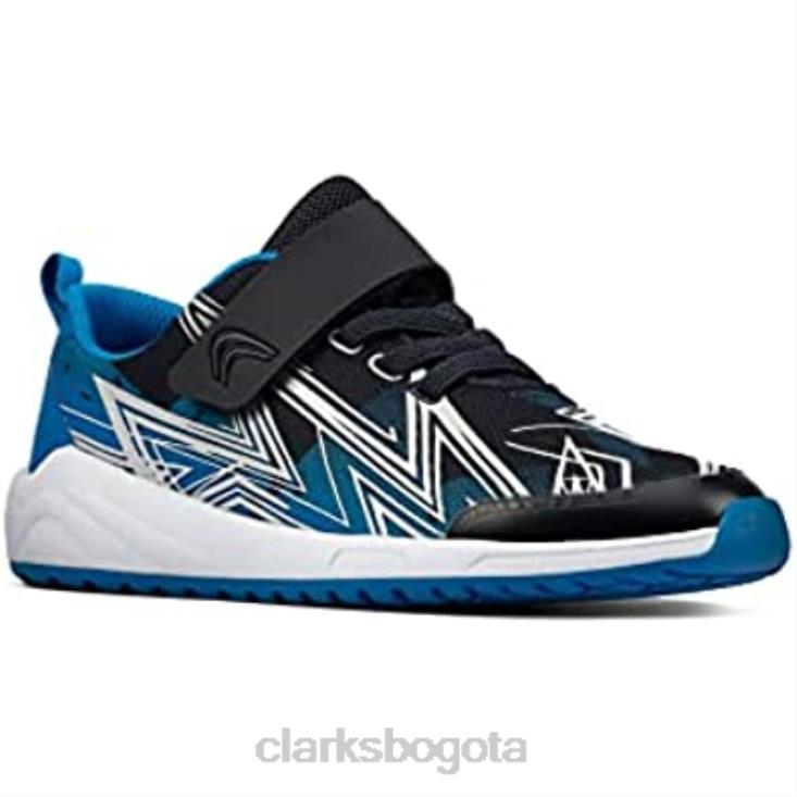 Clarks 0DX8L550 Zapatillas de deporte azules para niños Aeon Pace de clarks niños azul
