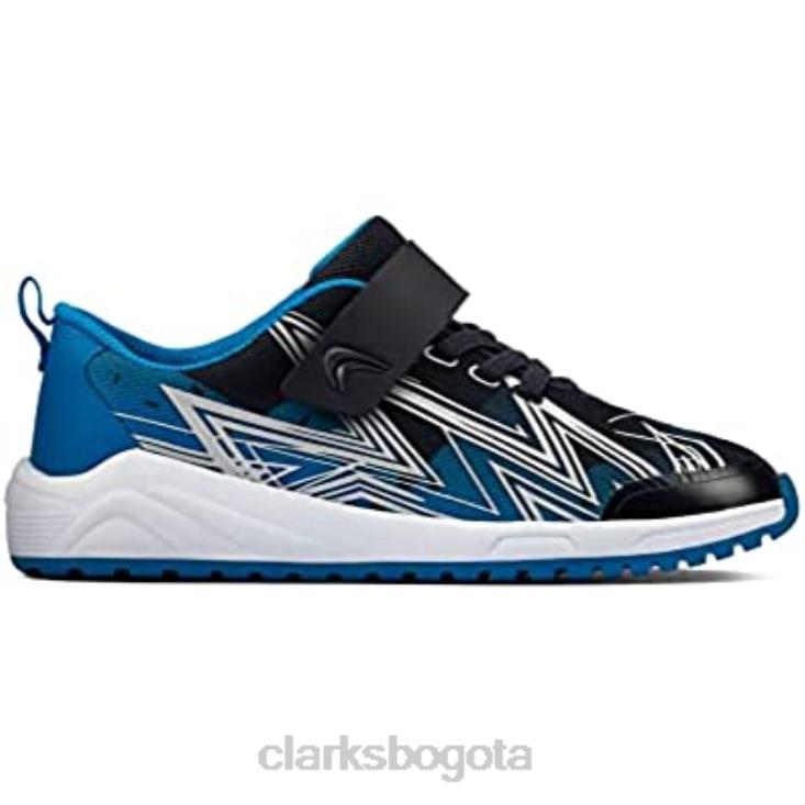 Clarks 0DX8L550 Zapatillas de deporte azules para niños Aeon Pace de clarks niños azul