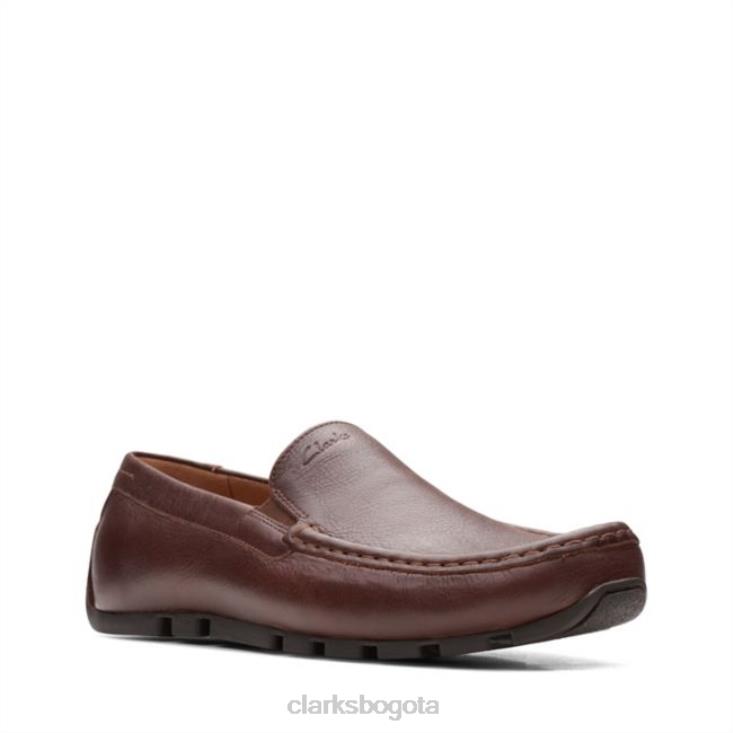 Clarks 0DX8L5500 cuero tostado oscuro oswick liso cuero tostado oscuro clarks hombres cuero bronceado oscuro