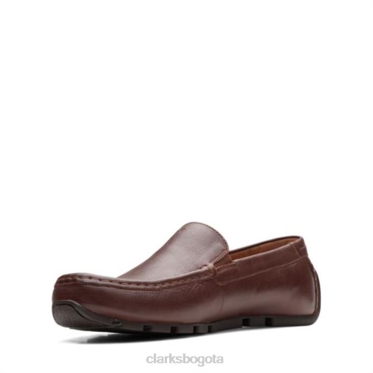 Clarks 0DX8L5500 cuero tostado oscuro oswick liso cuero tostado oscuro clarks hombres cuero bronceado oscuro