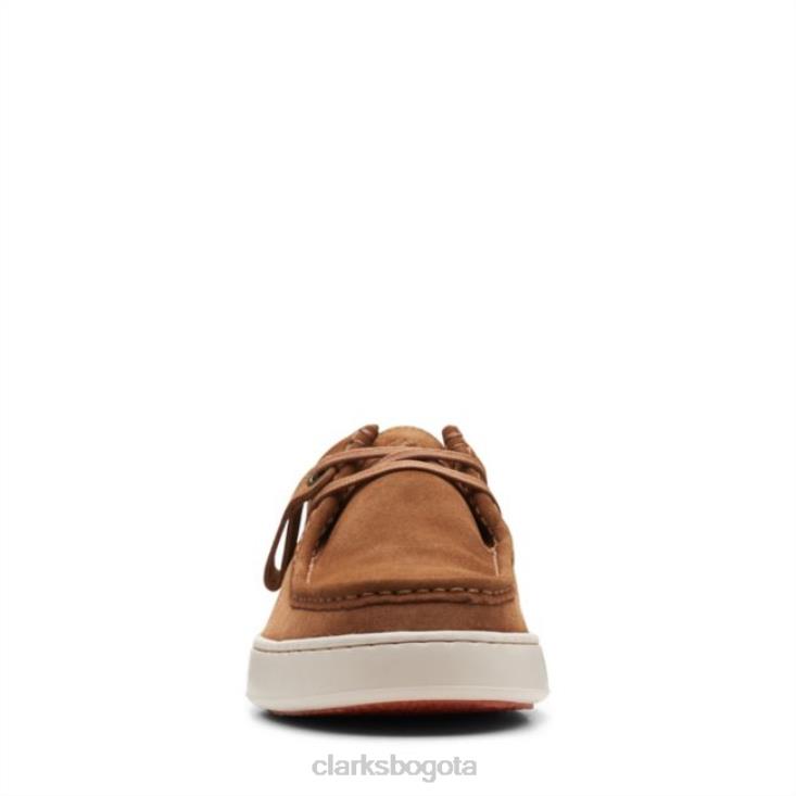 Clarks 0DX8L5501 Court Lite Wally ante coñac clarks ante coñac hombres gamuza coñac