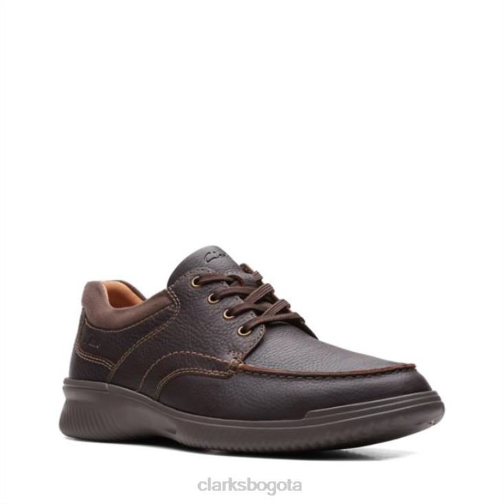 Clarks 0DX8L5502 borde donaway cuero marrón clarks de cuero marrón hombres cuero marrón