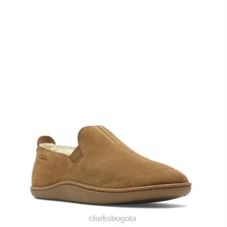 Clarks 0DX8L5503 inicio mocc ante tostado clarks ante tostado hombres gamuza color canela