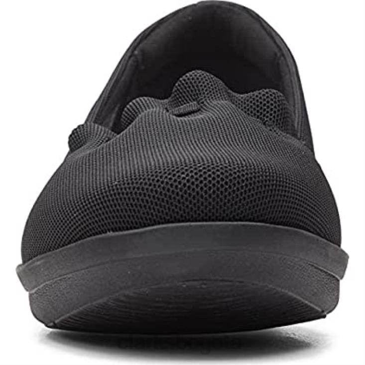 Clarks 0DX8L551 Zapatilla Ayla Shine Mujer Clarks Negro Textil mujer textil negro