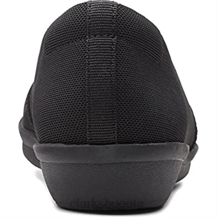 Clarks 0DX8L551 Zapatilla Ayla Shine Mujer Clarks Negro Textil mujer textil negro